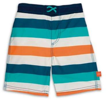 LassigTM Stripe Board Shorts in Blue/Orange