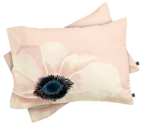 Khristian A Howell Fleur Single Pillow Sham Standard Pink