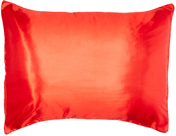 Red Signature Box Satin Pillowcase - Set of Two