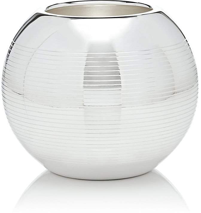 Puiforcat Pétanque Silver-Plated Medium Vase
