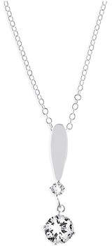 Fashionvictime Kettenanhänger Anhänger Damen - Versilbert Modeschmuck - Zirkonia