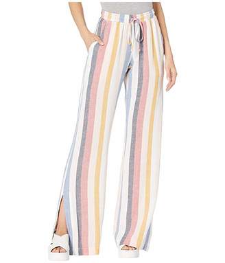Bella Dahl Mykonos Stripe Side Slit Wide Leg Pants