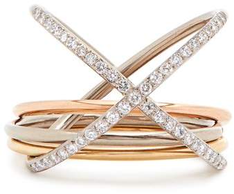 CHARLOTTE CHESNAIS FINE JEWELLERY XXO diamond & gold ring