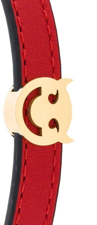 Ruifier Lederarmband mit Goldsmiley