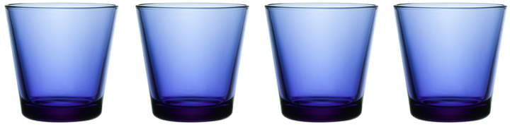 Kartio Trinkglas 21 cl, Ultramarinblau, 4er-Set