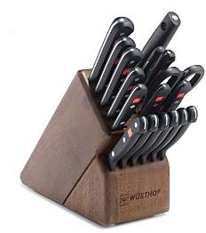 Gourmet 18-Piece Knife Block Set, Walnut