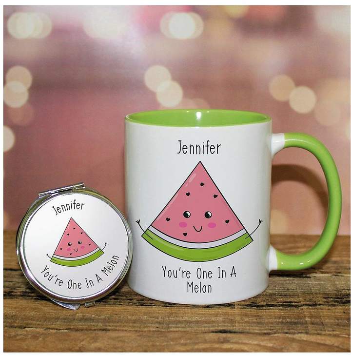 One In A Melon Mug And Mirror Set