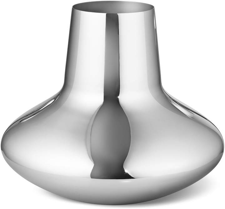 Henning Koppel Vase large, Edelstahl poliert
