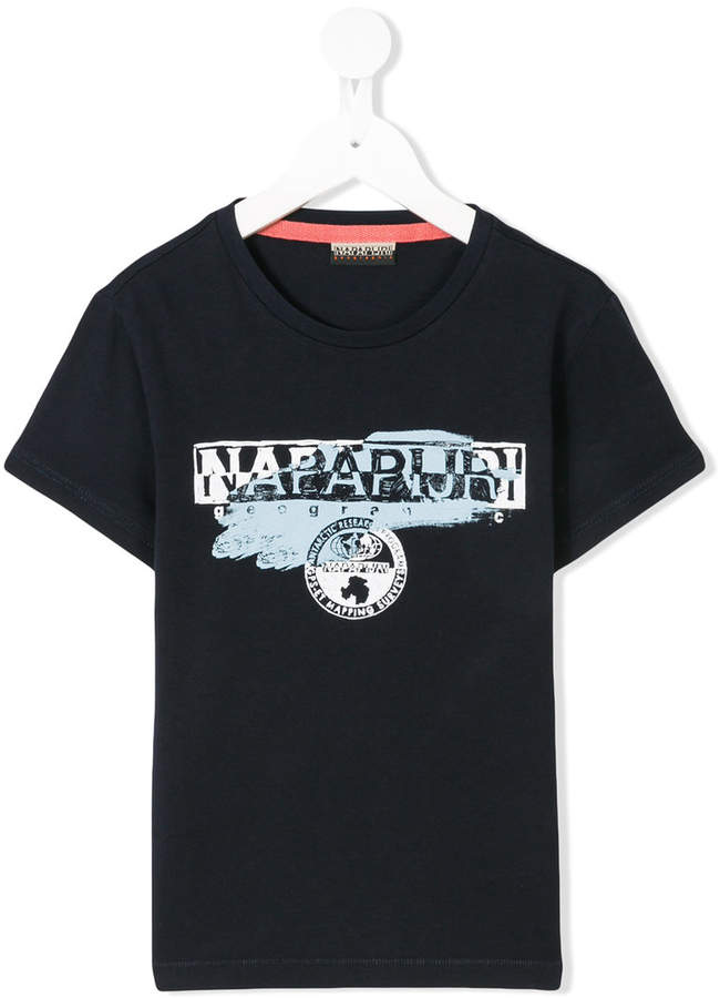 Napapjiri Kids logo print T-shirt