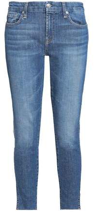 Faded Mid-Rise Skinny Jeans