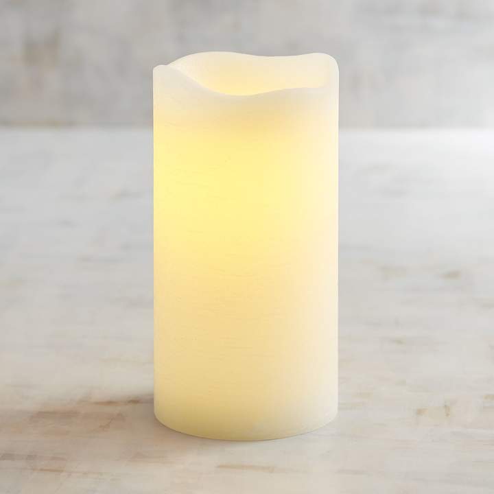 Deco Wick Ivory 4x8 LED Pillar Candle