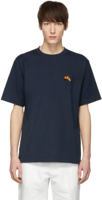 Childs Navy Embroidered Clean T-shirt