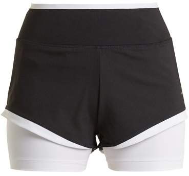 Training double-layered performance shorts