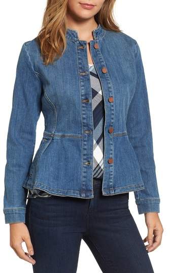 Peplum Denim Jacket