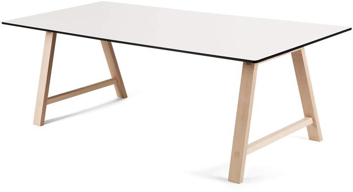 Andersen Furniture - T1 Ausziehtisch 180cm, Eiche geseift / Laminat Weiß