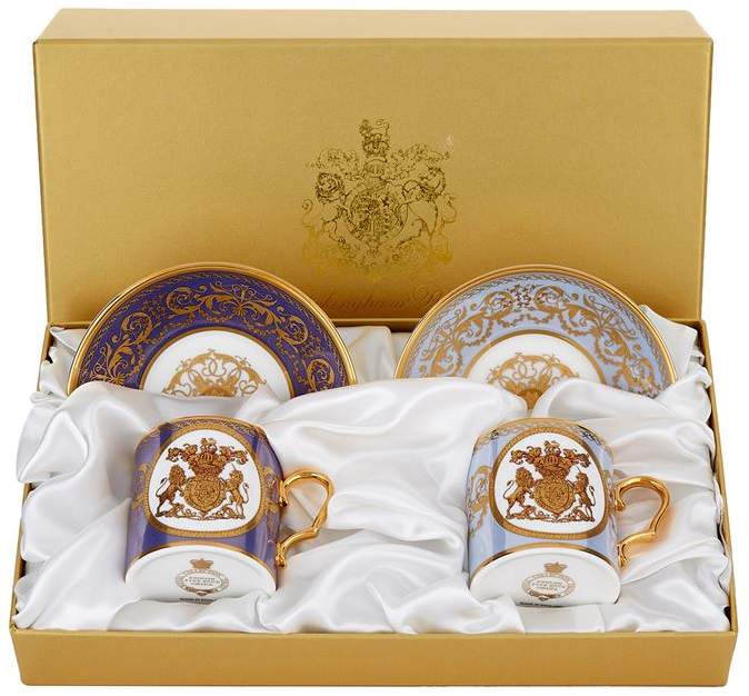 Royal Collection Trust Lustre Coffee Cups & Saucers (Set of 2)