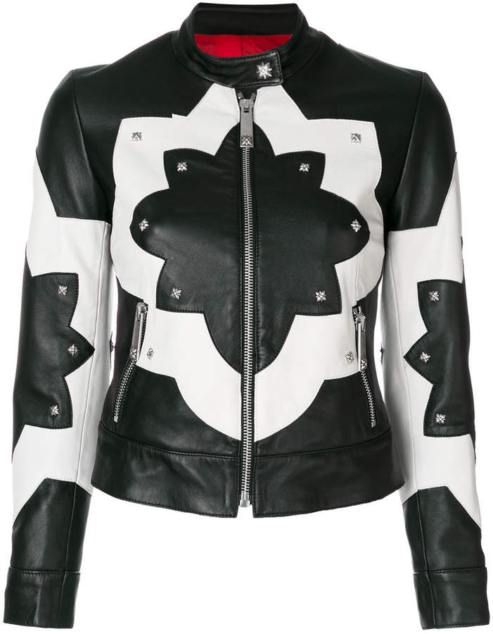 two-tone stud jacket