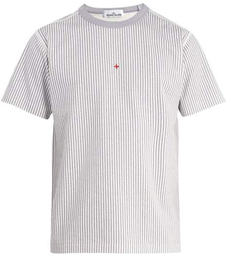 Marina striped logo-print cotton T-Shirt