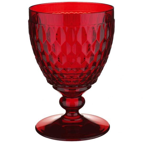 Boston coloured Wasserglas red