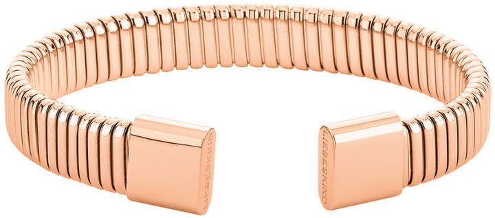 Open Row Bangle aus Edelstahl, Pink, Größe 17