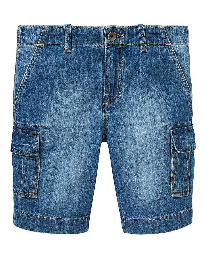 Boys Denim Cargo Shorts