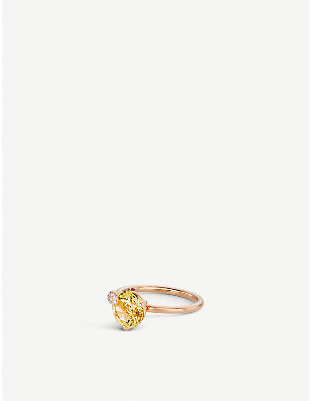 BUCHERER JEWELLERY 18k rose-gold diamond ring