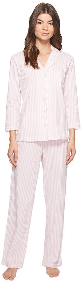 Soft Jersey Notch Collar Pajama Women's Pajama Sets