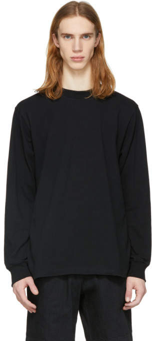 Paa Black Long Sleeve Piqué T-shirt