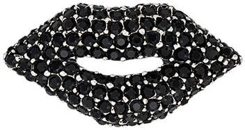 Brosche mit Kristallbesatz