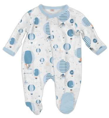 Magnetic Me by Magnificent Baby® Size 6M Up In The Air Balloons Magnetic Footie in Blue