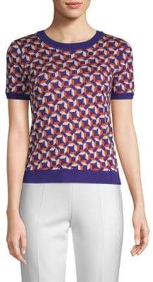 Felisabeth Geometric Knit Tee