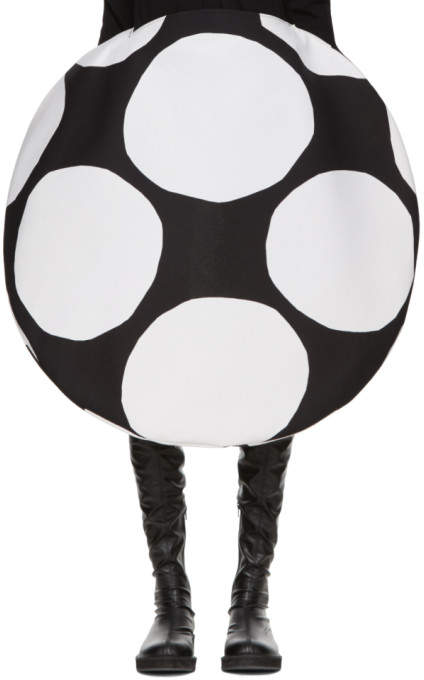 Black and White Polka Dot Bubble Skirt