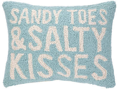 Wayfair Barnhardt Sandy Toes Salty Kisses Lumbar Pillow