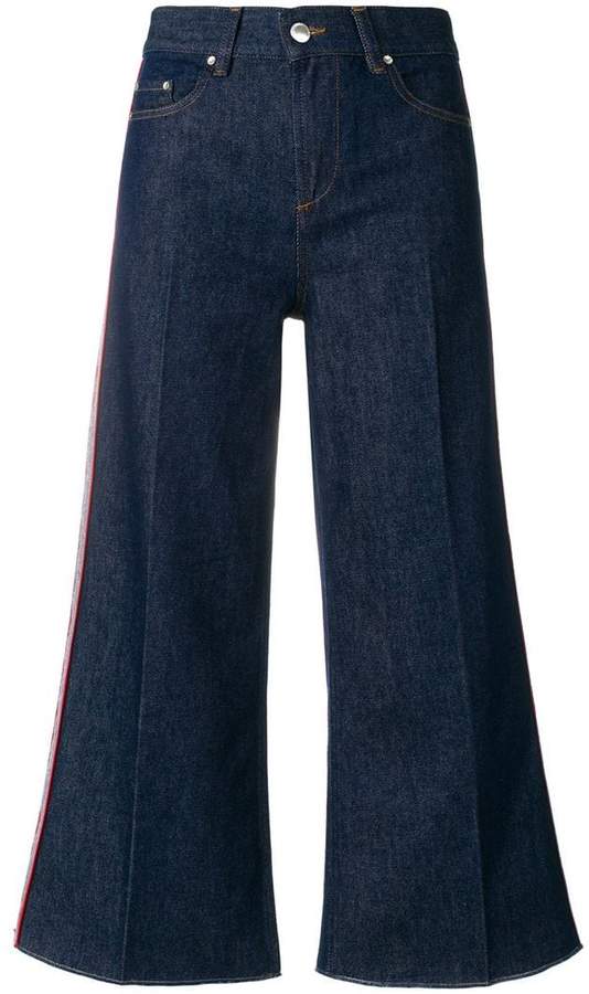 flared cropped jeans