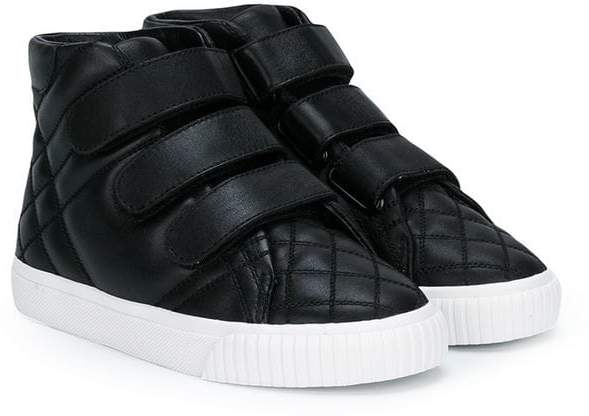 quilted touch strap sneaker