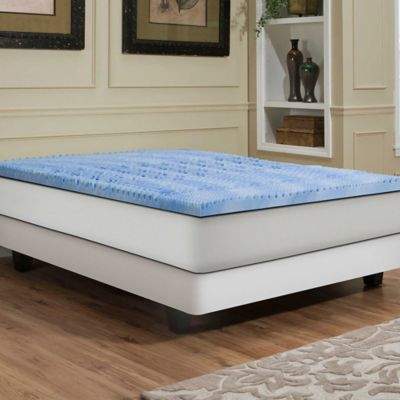 Independent Sleep 2.5-Inch Memory Foam with Gel Convoluted Queen Mattress Topper