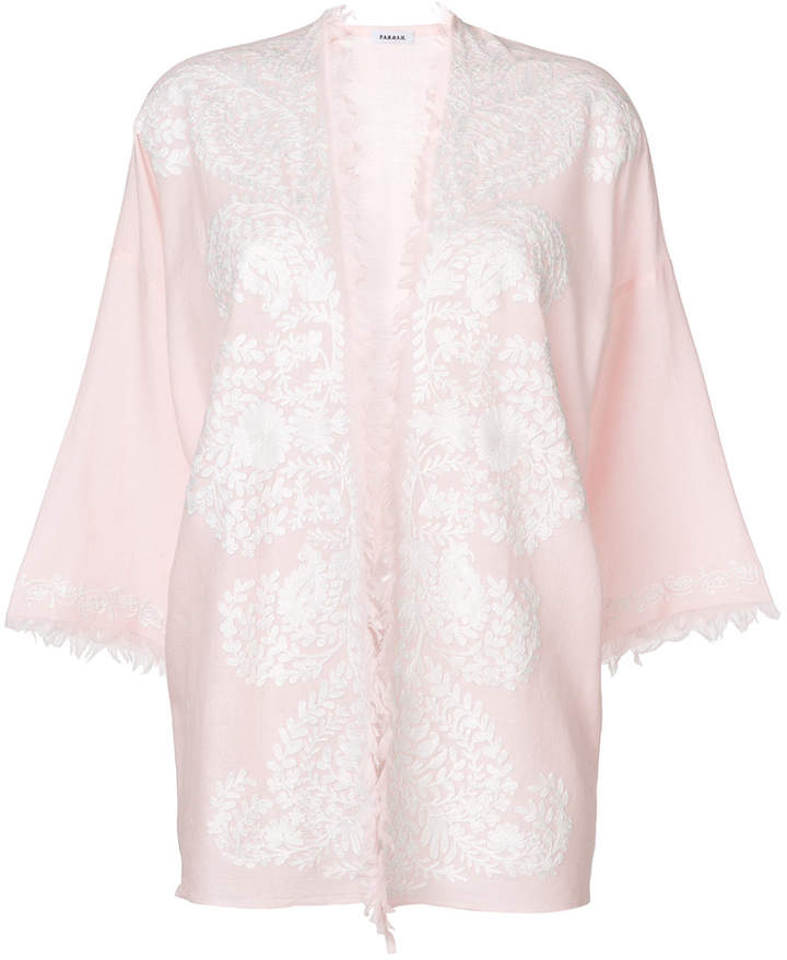 Bestickte Jacke mit halblangen Ärmeln