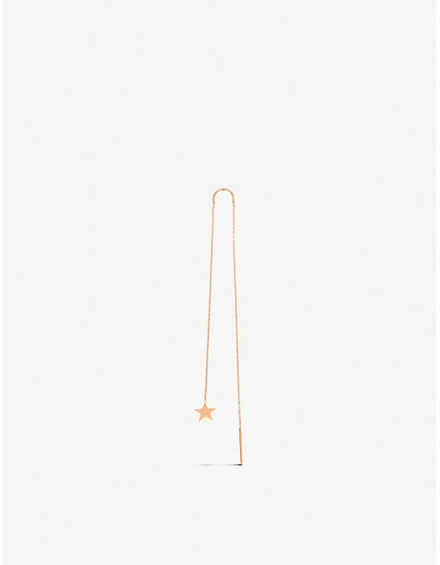 The Alkemistry Kismet By Milka Falling star 14ct yellow-gold chain earring