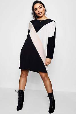 Damen Ziggy Etuikleid im Farbblock-Design in Mehrfarbig größe 38