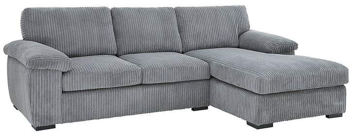 Amalfi 3 Seater Right Hand Standard Back Fabric Corner Chaise Sofa