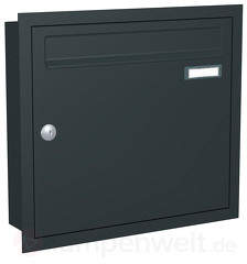 Anthrazitgrauer Briefkasten Express Box Up 110