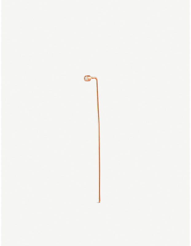 BEAUFILLE Pistol stick 10kt rose gold earring