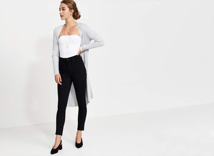 Kate High Rise Skinny Jeans With Slit