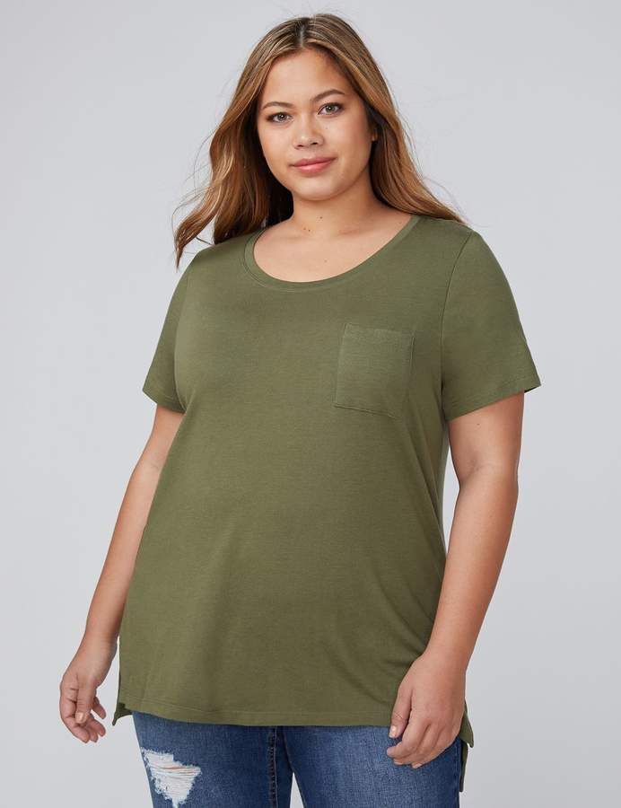 Crew-Neck Pocket Tee