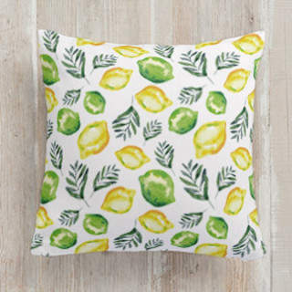 Citrus Sage. Square Pillow