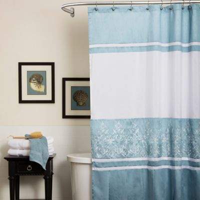 Charlotte Shower Curtain in Blue