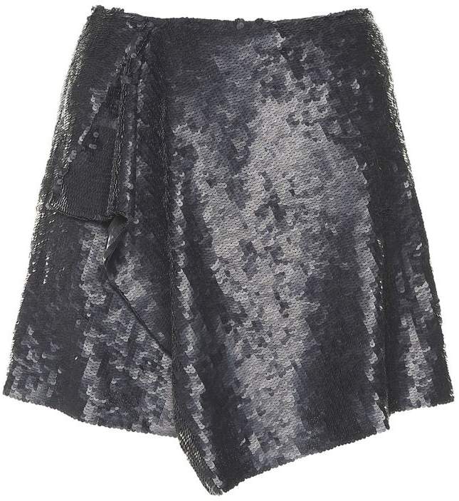Paillettes-embroidery Mini Skirt