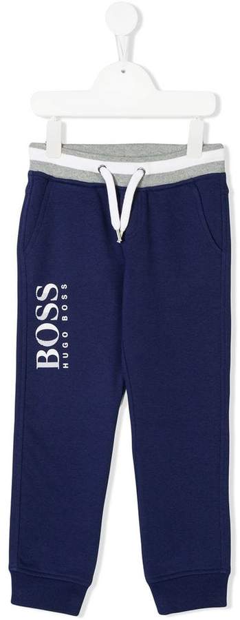 Boss Kids logo print sweatpants