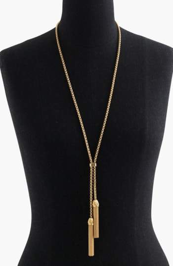 J. CREW Tassel Pendant Necklace