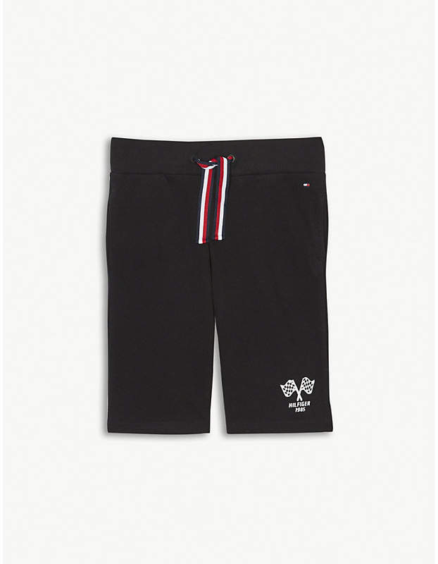 Racing pique cotton shorts 4-16 years